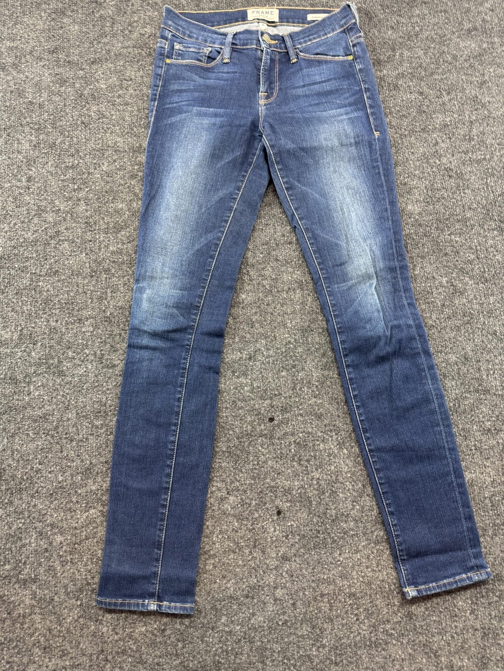 FRAME Jeans Womens 26 Blue Medium Wash Le Skinny De Jeanne Stretch Denim Pants